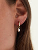 Ana Luisa Jewelry Earrings Hoops Earrings Pearl Huggie Hoops Frida Gold New1