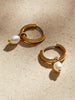 Ana Luisa Jewelry Earrings Hoops Earrings Pearl Huggie Hoops Frida Gold New1