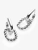 Ana Luisa Jewelry Earrings Small Hoops Double Hoop Earrings Ash Double Silver Rhodium