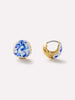 Ana Luisa Jewelry Earrings Hoop Earrings Statement Earrings Mini Abby Marble Blue Gold