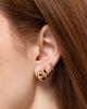 Gold Hoop Earrings - Walker Huggie Hoops