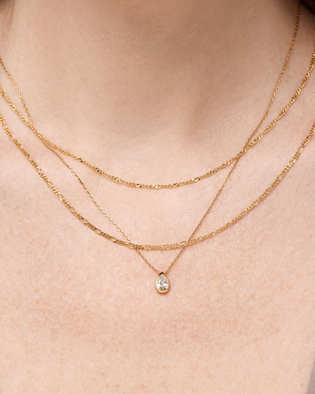 Gold Pendant Necklace - Lennox Pendant