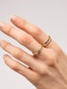 14K Gold Plated Cubic Zirconia Statement Band Rings For Women Ana Luisa Thatcher