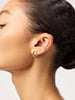 14K Gold Plated Cubic Zirconia Stone Statement Ear Cuffs Earrings For Women Ana Luisa Jordana