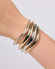 Gold Bangle Bracelet - Talia Slim Pave