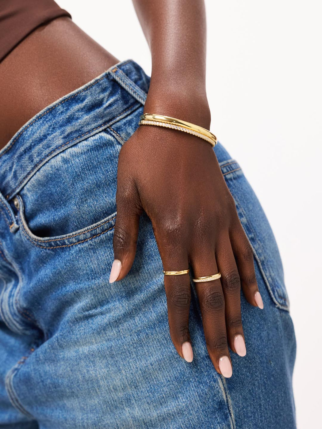 Gold Bangle Bracelet - Juliette