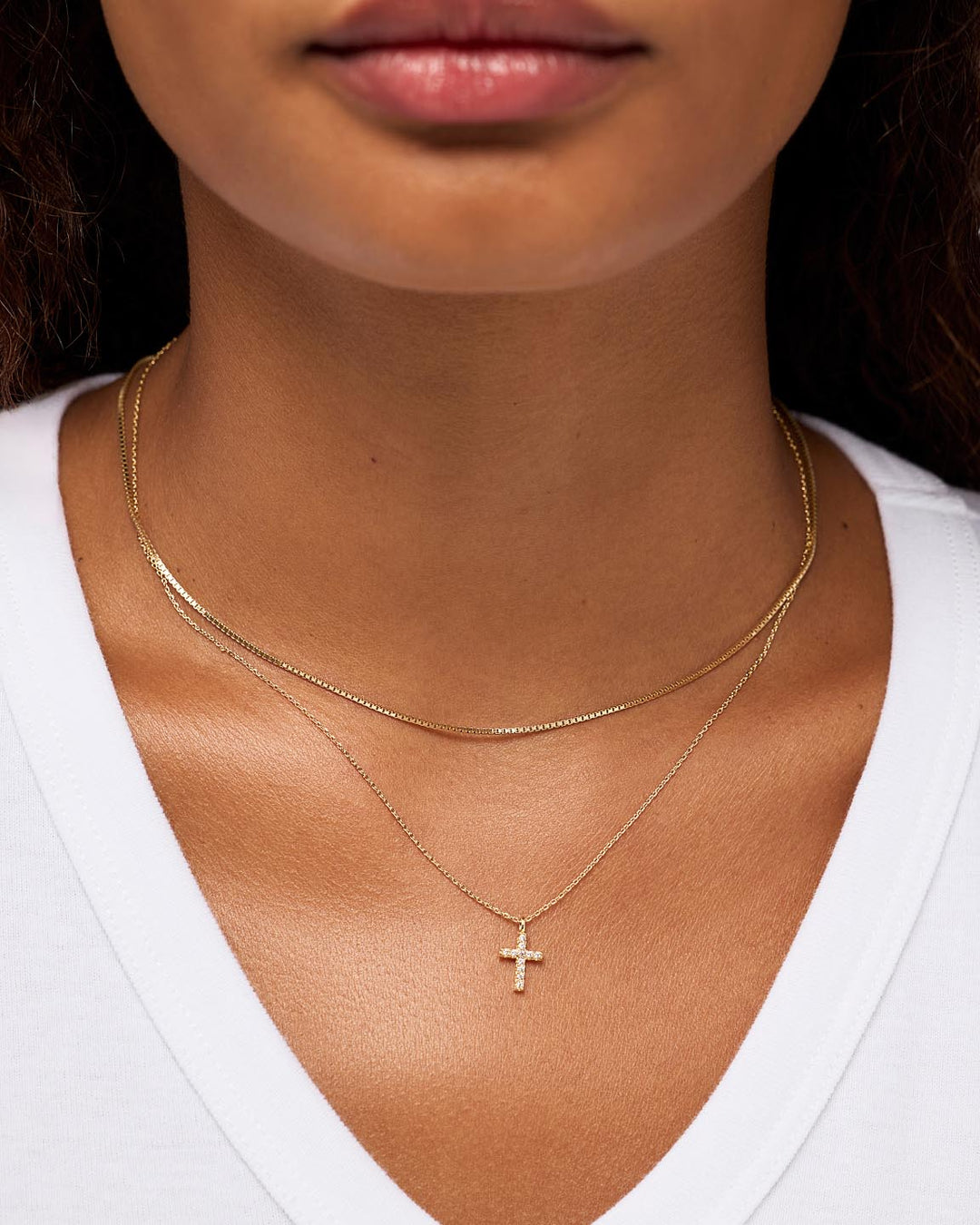 Cross Necklace - Pave Cross Necklace