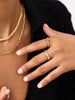 14K Gold Plated Doorknocker Band Rings For Women Ana Luisa Andie