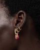 Drop Earrings - Mod Red