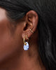 Drop Earrings - Kayla Marble Blue