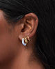 Hoop Earrings - Dakota Mini Marble Blue