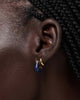14K Gold Plated Enamel Riviera Blue Huggie Hoops Earrings For Women Ana Luisa Dakota Mini Navy