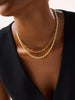 14K Gold Plated Lobster Clasp Classic Thick Chain Necklaces For Women Ana Luisa Hayden