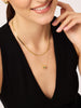 14K Gold Plated Lobster Clasp Mini Ball Sphere Pendant Necklaces For Women Ana Luisa Enly Mini