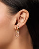 Gold Drop Earrings - Kayla Clear