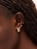 Gold Huggie Hoop Earrings - Sarah Huggie Studs