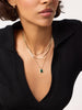 Layered Necklace Set - Temple Green