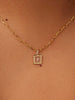 Ana Luisa Jewelry Charms Gold Pendant Square Floating Diamond Charm Solid Gold