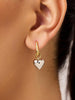 Ana Luisa Jewelry Earrings Drop Earrings Heart Earrings Wesley Gold Rhodium Two Tone