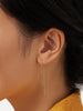 Ana Luisa Jewelry Earrings Drop Gold Threader Earrings Gold Threaders Solid Gold