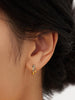 Double Hoop Earrings - Gold Double Hoops