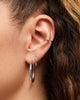Silver Hoop Earrings - Cuidado Silver