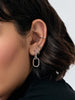 Ana Luisa Jewelry Earrings Small Hoops Double Hoop Earrings Ash Double Silver Rhodium