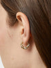 Ana Luisa Jewelry Earrings Small Hoops Twisted Hoop Earrings Paris Small Pave Gold