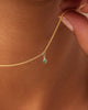 Ana Luisa Jewelry Necklace Charms Birthstone Gold Mini Birthstone Charm Tiny Emerald Charm Solid Gold