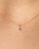 Ana Luisa Jewelry Necklace Charms Birthstone Gold Mini Birthstone Charm December Birthstone Gold Mini London Blue Topaz Charm Solid Gold