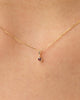 Ana Luisa Jewelry Necklace Charms Birthstone Gold Mini_Birthstone Charm January Birthstone Gold Mini Red Garnet Charm Solid Gold