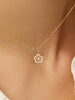 Ana Luisa Jewelry Necklace Charms Gold Pendant Flower Floating Diamond Charm Solid Gold