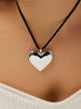 Ana Luisa Jewelry Necklace Satement Necklace Silver Heart Necklace Vera Silver Rhodium