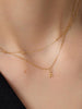 Gold Letter Necklace - Gold Layered Letter Necklace