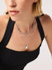 Ana Luisa Jewelry Necklaces Pendants Silver Pendant Necklace Pebble Silver Rhodium