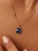 Ana Luisa Jewelry Necklaces Pendants Stone Necklace Mae Necklace Dark Blue Gold