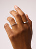 Rhodium Plated Classic Anchor Chain Rings For Women Ana Luisa Iver Silver