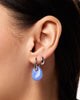 Silver Drop Earrings - Kayla Blue