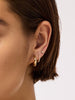 Solid Gold Diamond Fine Huggie Hoops Earrings For Women Ana Luisa Diamond Huggie Hoops Medium