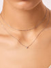 White Gold Chain - White Gold Diamond Layered Necklace