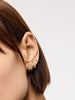 Solid Gold Fine Twist Stud Earrings For Women Ana Luisa Rope Huggie Studs