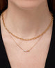 Solid Yellow Gold - 4 Stone Birthstone Necklace