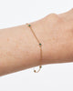 Solid Yellow Gold - Alexandrite Birthstone Station Bracelet