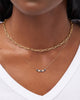 Solid Yellow Gold - 5 Stone Birthstone Necklace