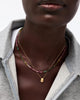 Solid Yellow Gold - 2 Stone Memento Necklace