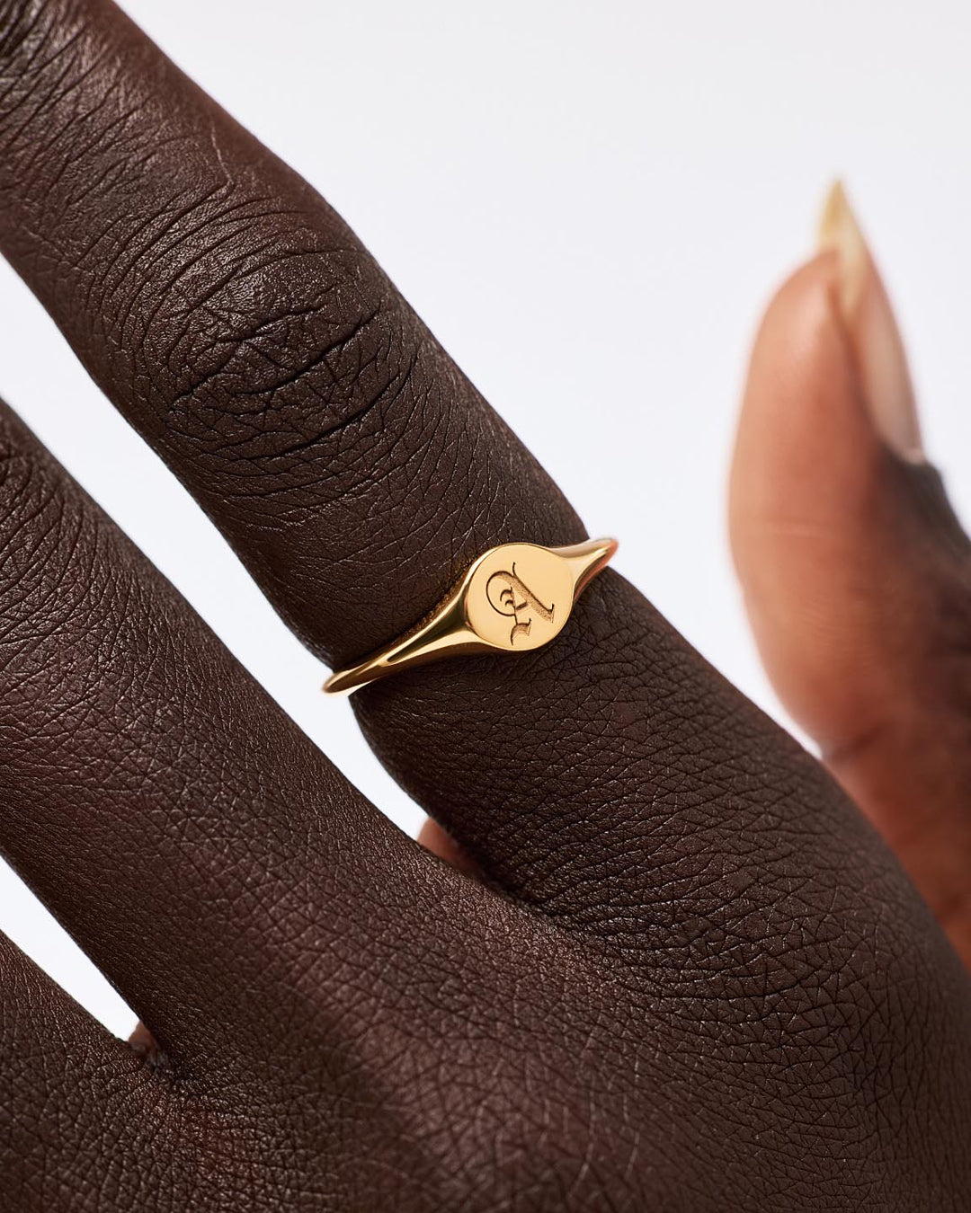 Solid Yellow Gold - Personalized Signet Ring
