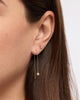 Solid Gold Solid Bloom Fine Flower Threader Earrings Ana Luisa Mini Flower Threaders
