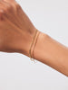 Solid Gold Spring Ring Clasp Chain Bracelets For Women Ana Luisa Silk Chain Bracelet