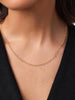 Solid Yellow Gold - Heart Chain Necklace