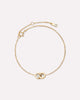 10K Solid Gold Links Circle Charm Bracelet For Women Ana Luisa Duo Links Bracelet